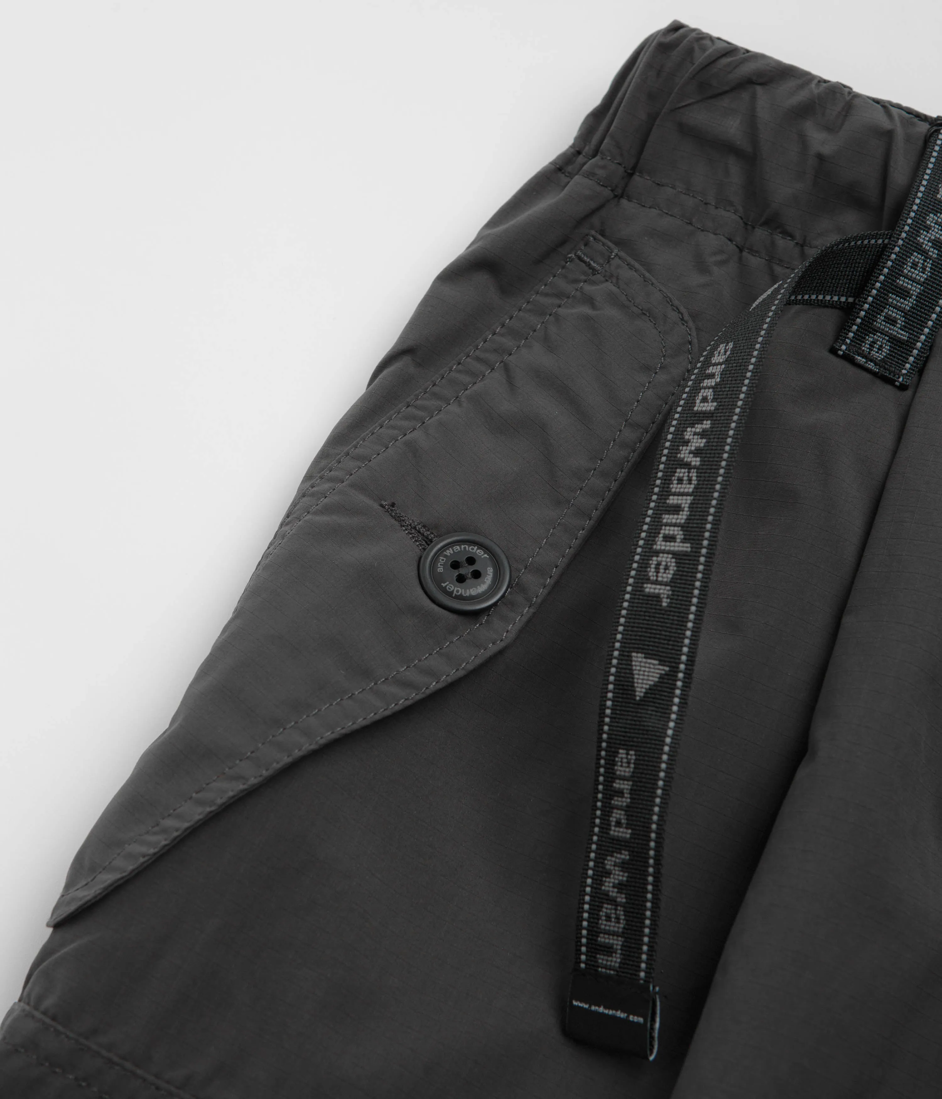 and wander Oversized Cargo Pants - Charcoal