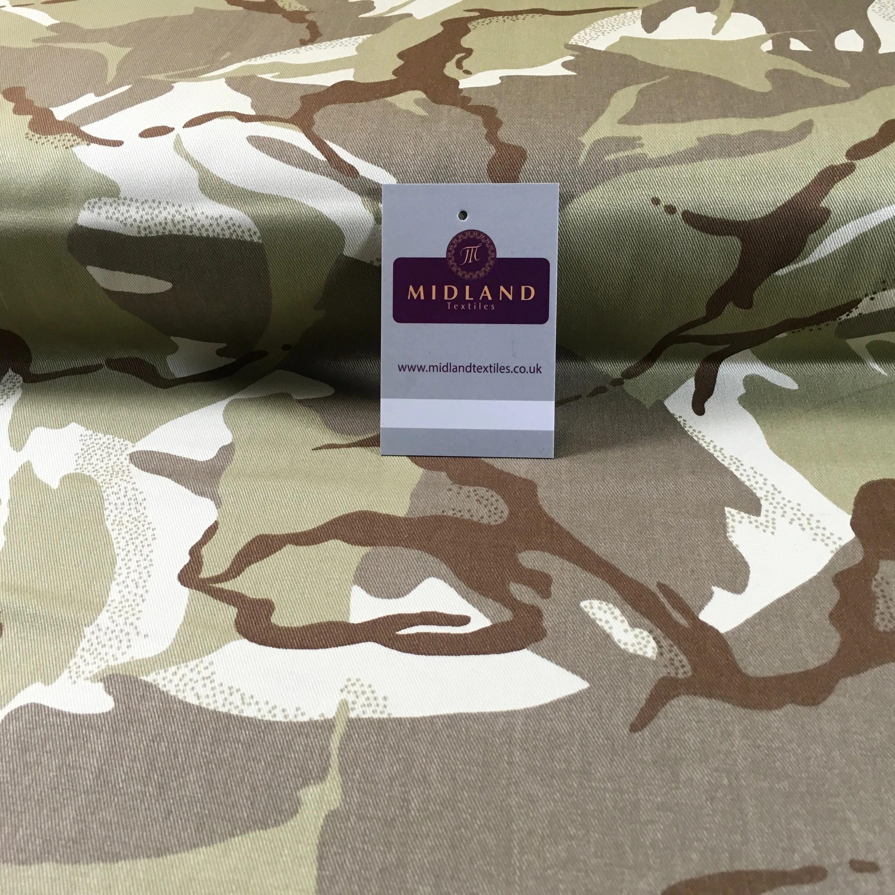 Army Military Camouflage 100% Cotton Drill Medium Weight Fabric 58" M629 Mtex