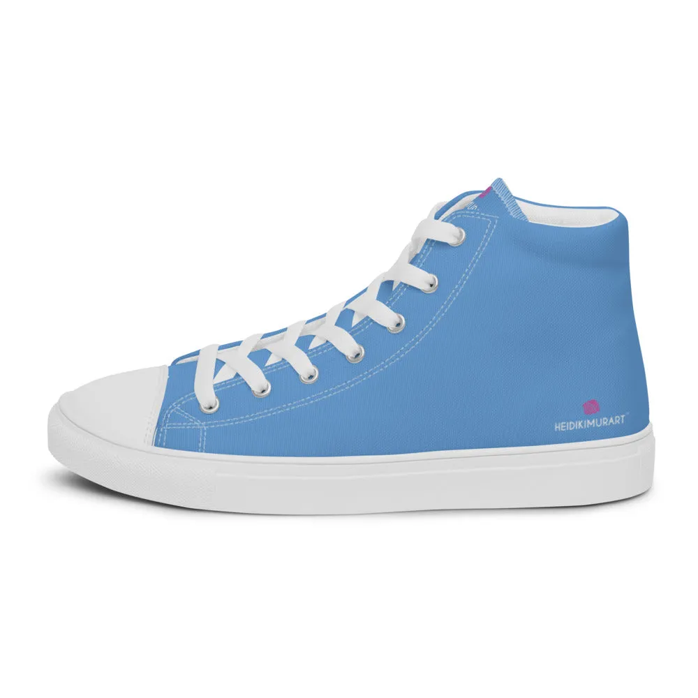 Blue Sky Men's Sneakers, Modern Minimalist Designer Premium Quality Stylish Tennis Shoes