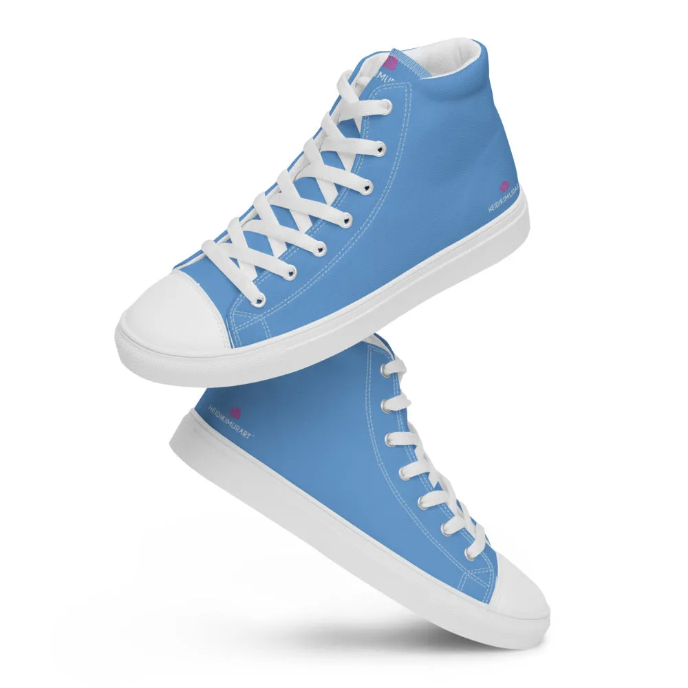 Blue Sky Men's Sneakers, Modern Minimalist Designer Premium Quality Stylish Tennis Shoes