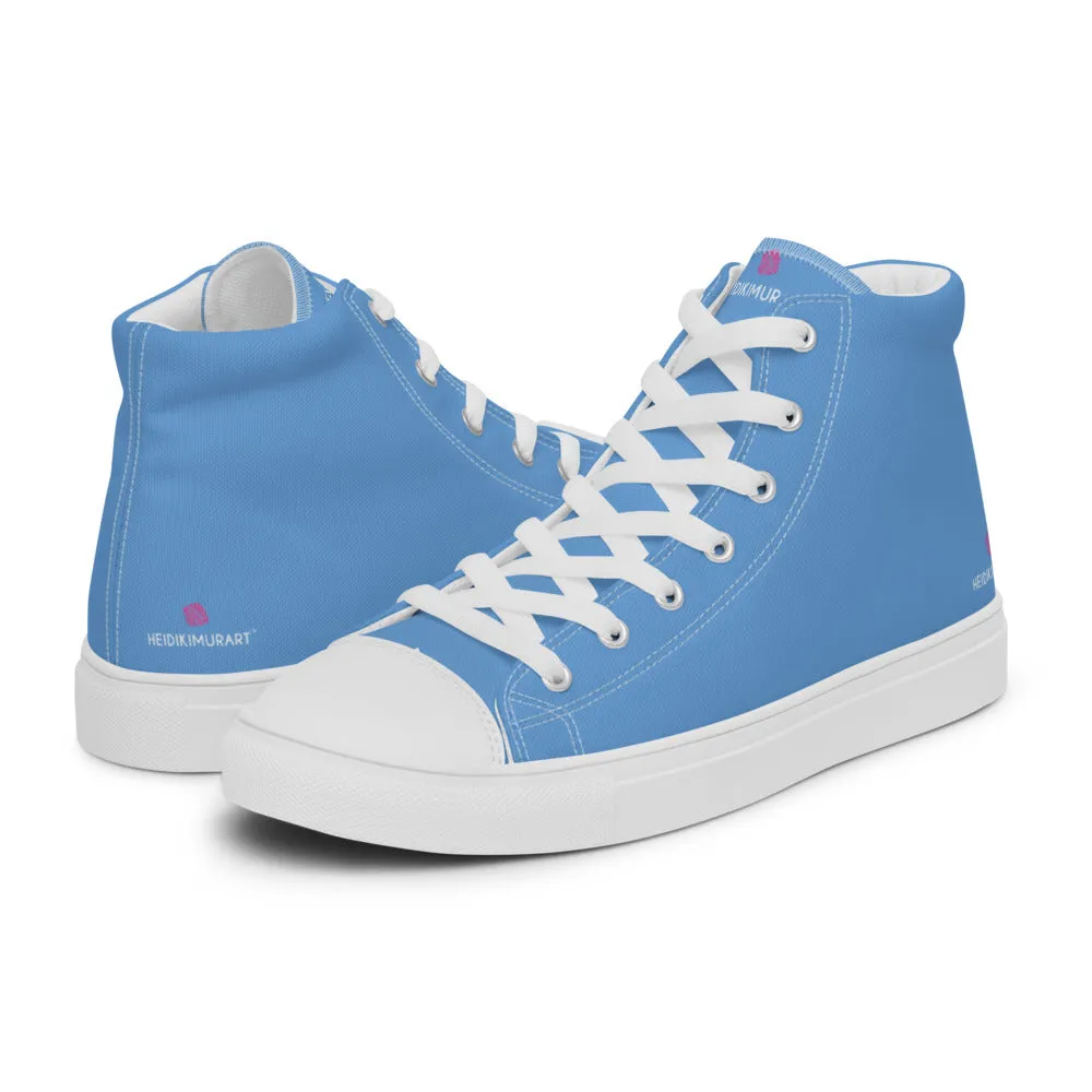 Blue Sky Men's Sneakers, Modern Minimalist Designer Premium Quality Stylish Tennis Shoes