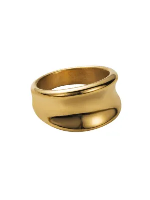 Bold Gold Statement Ring - 6