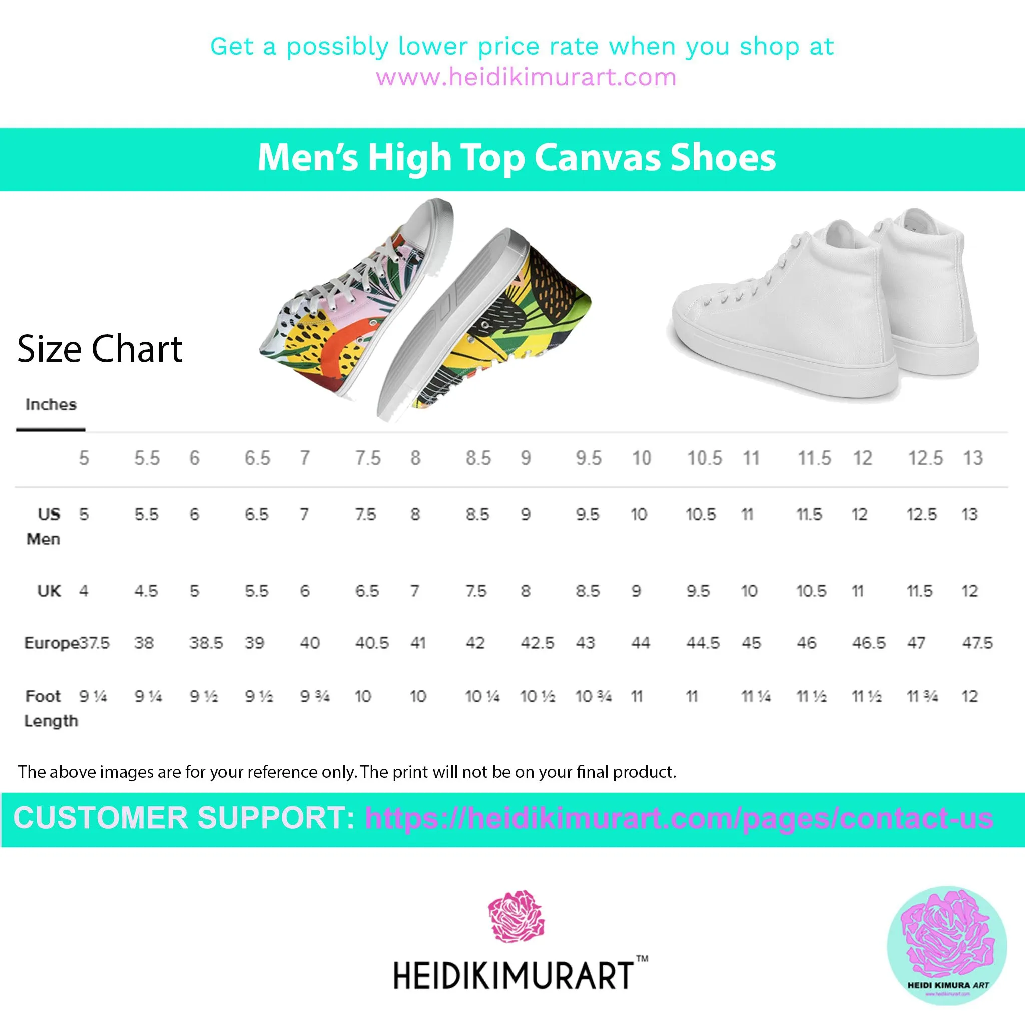 Bright Yellow Men's High Tops, Solid Color Men’s high top canvas shoes