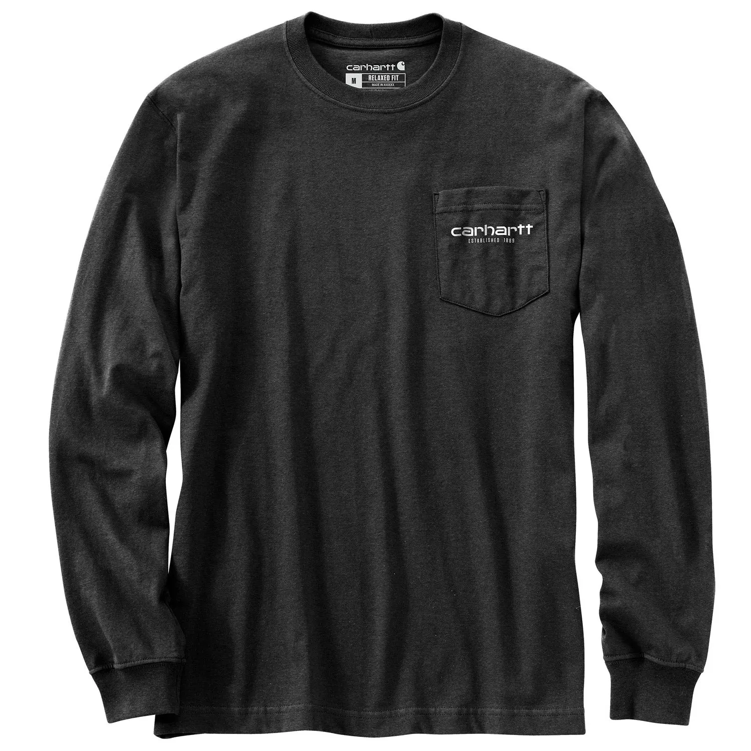 Carhartt Men's Relaxed Fit Heavyweight Pocket "C" Graphic Long Sleeve T-Shirt