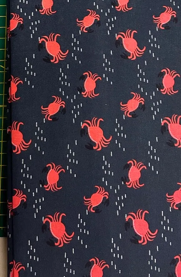 Crabs Tie-On Dog Bandana