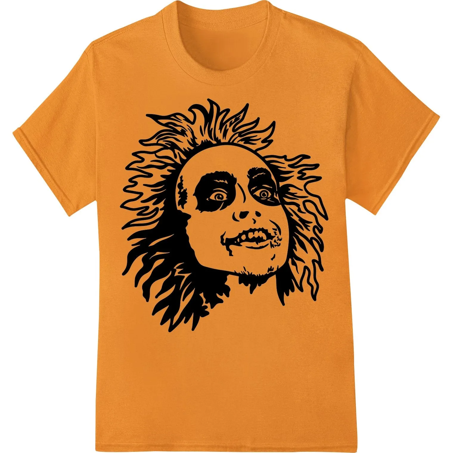 Creepy Sun Face Gothic DTF Print Heat Transfer by Super DTF