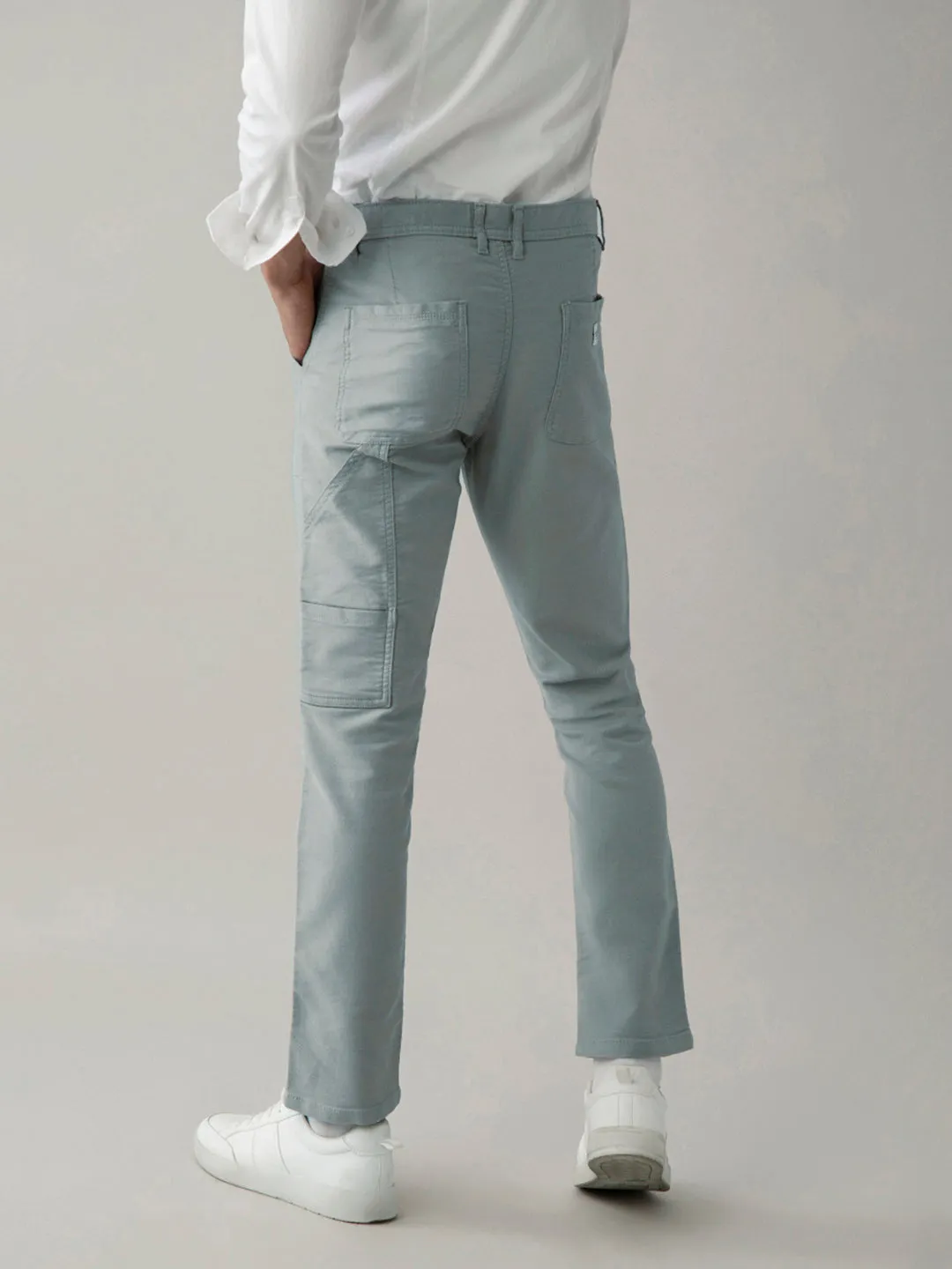 Dusty Rose Plain Cargo Pant