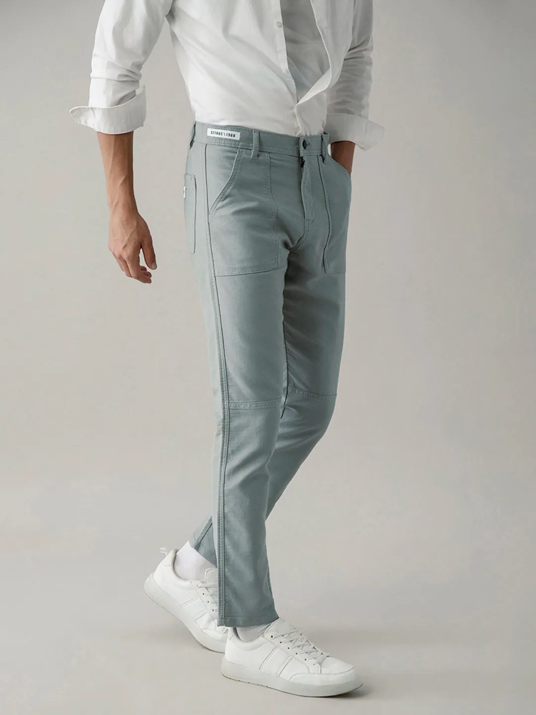 Dusty Rose Plain Cargo Pant