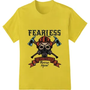 Fearless Firefighter Skull - Bold Heat Transfer Print