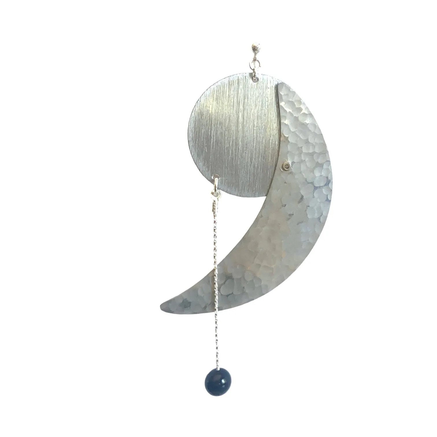 FIRST MOON -Long Statement Earring from the Lunar Collection