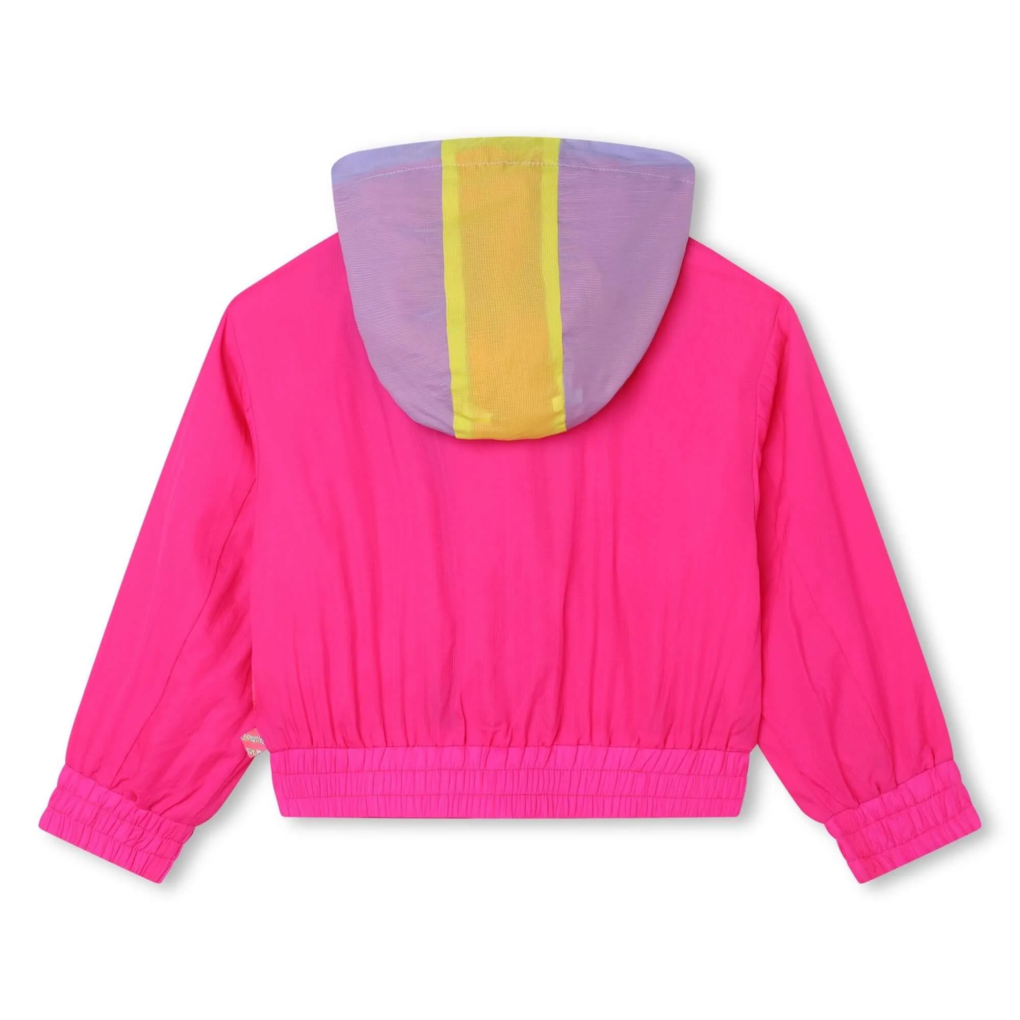 Girls Pink Hooded Windbreaker