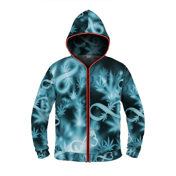 Infinity Blue Cosmos Light up Hoodie