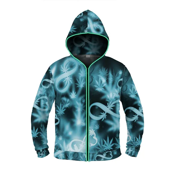 Infinity Blue Cosmos Light up Hoodie