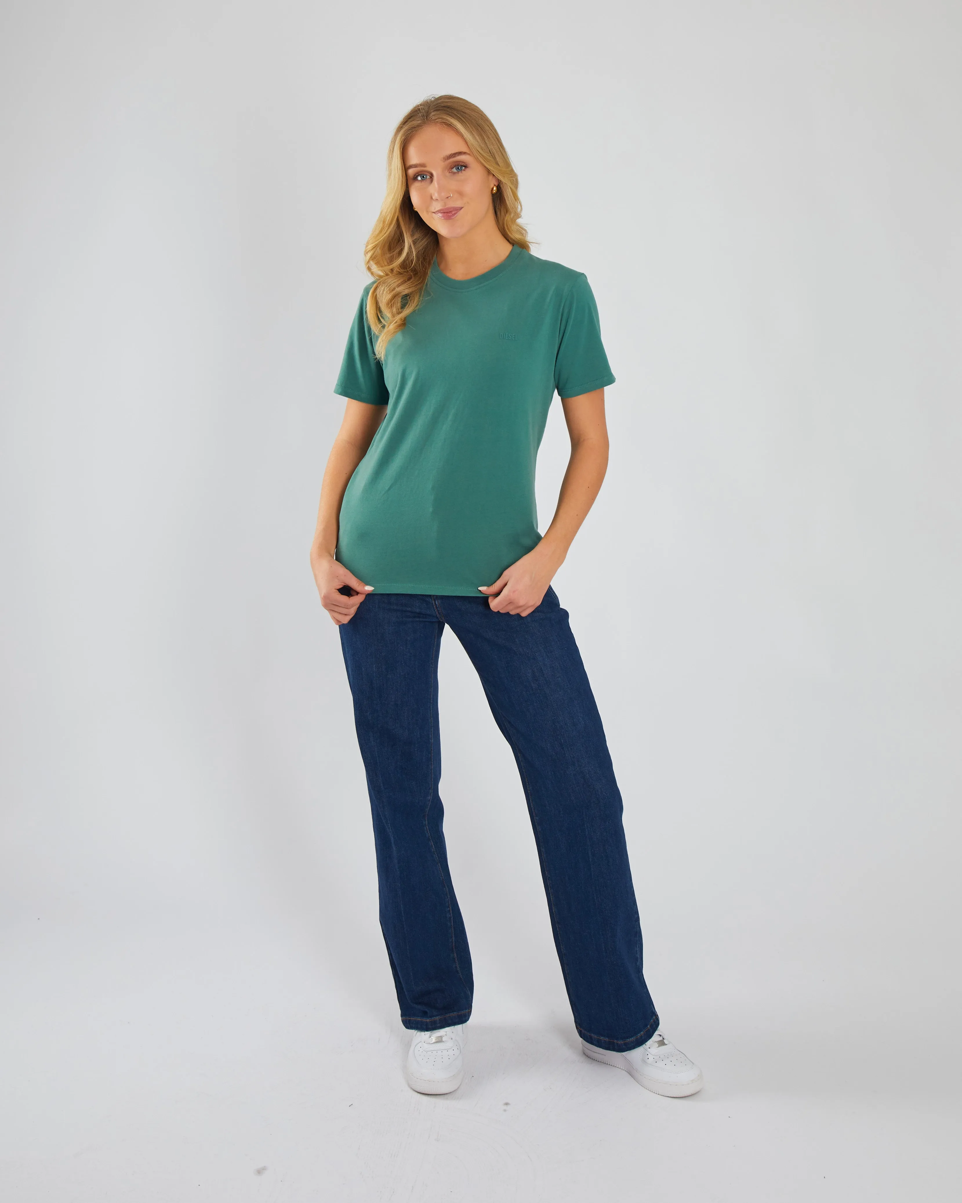 Jada Basic O Neck Green Trail