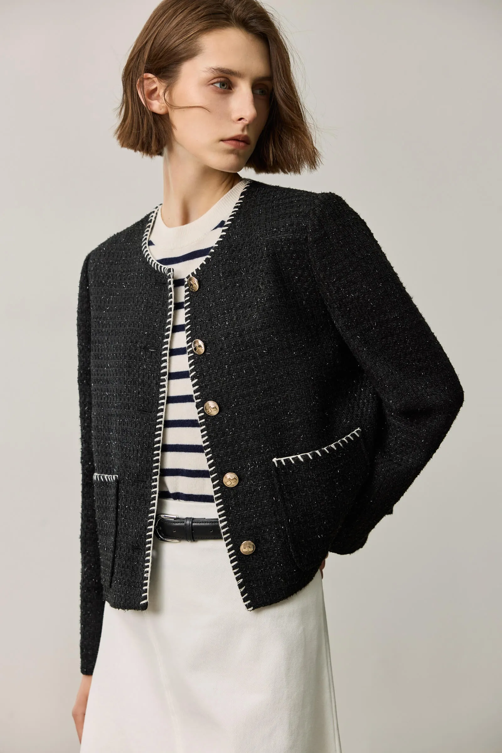 LILY Classic Tweed Short Jacket