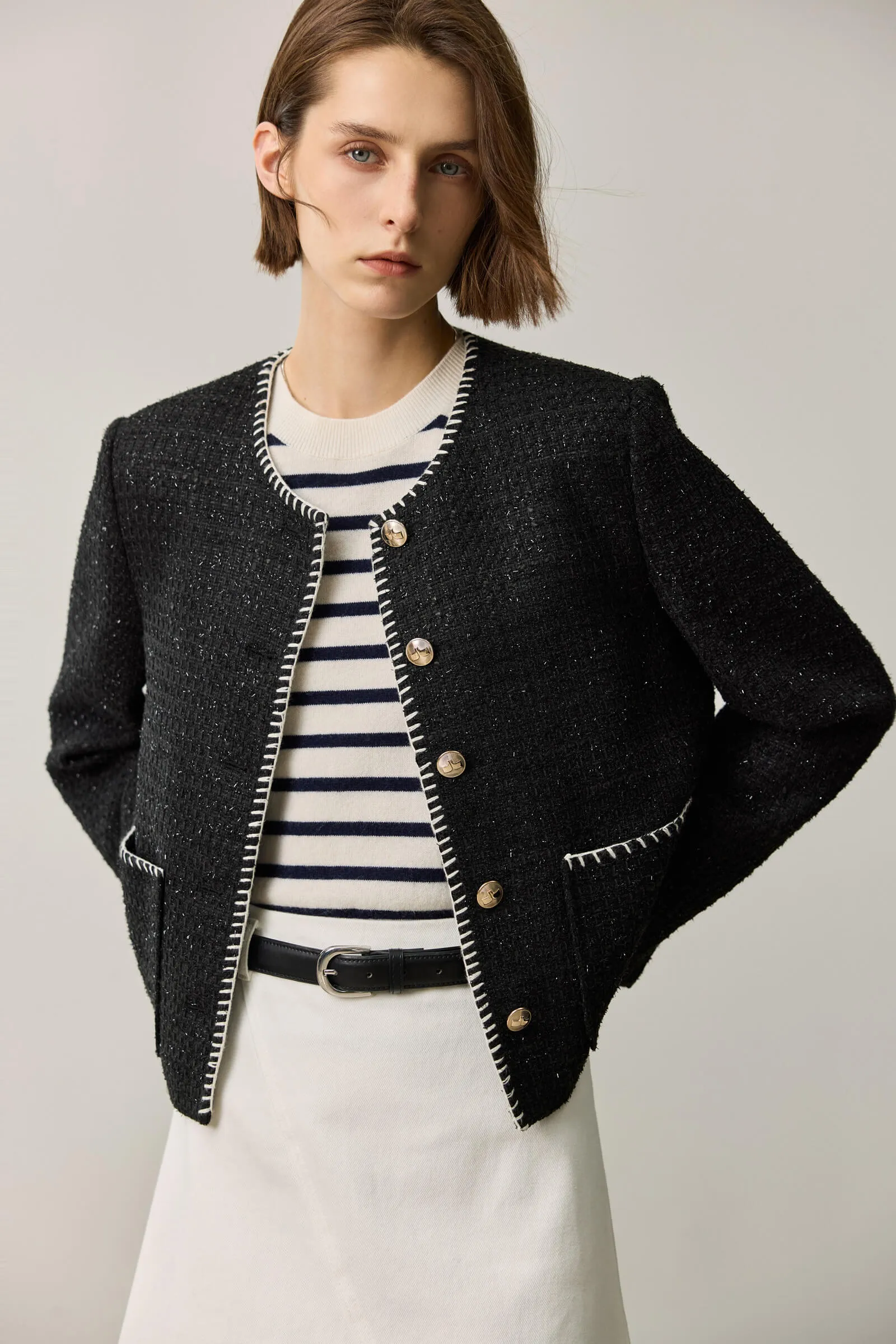 LILY Classic Tweed Short Jacket