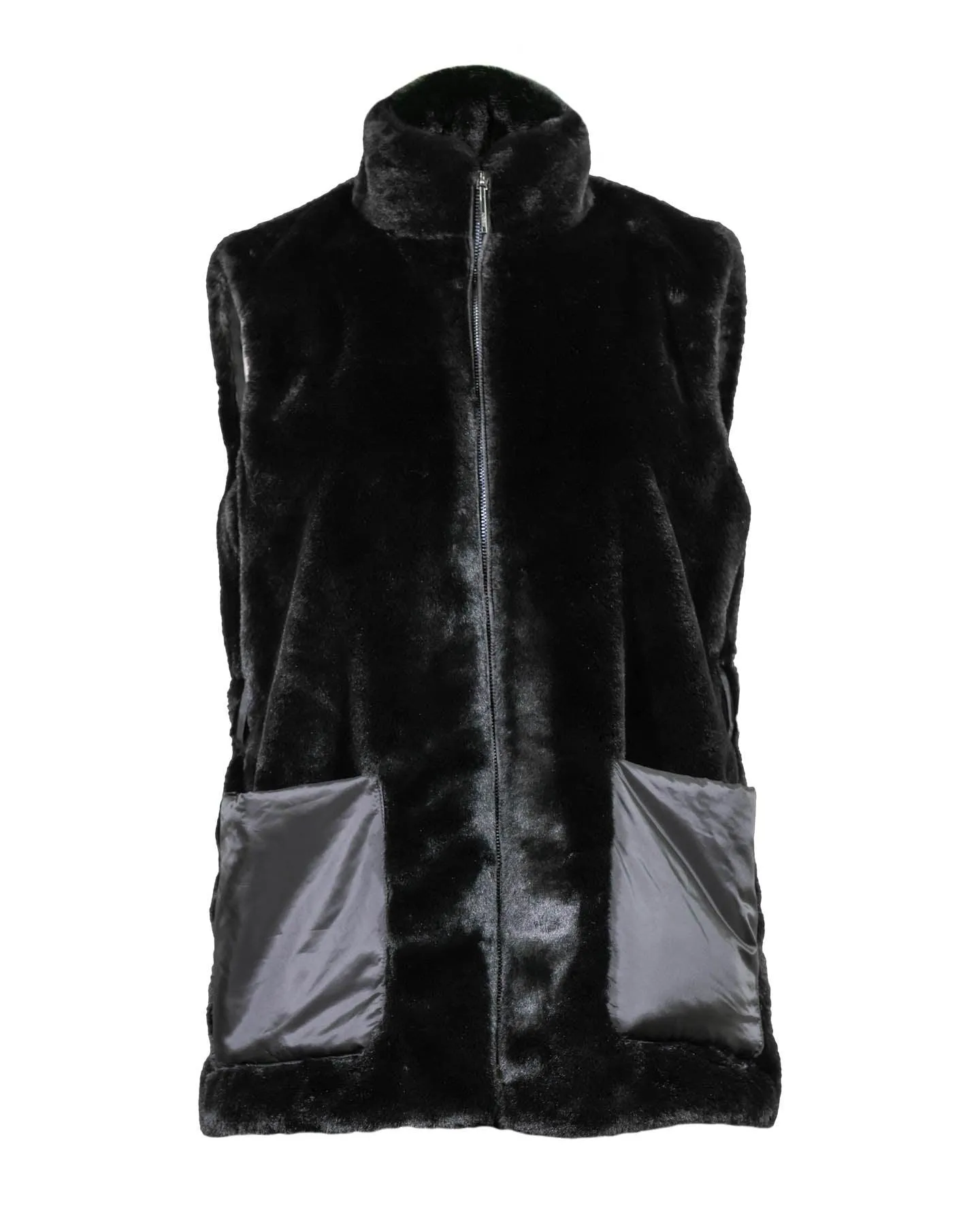 Marc Cain Faux Fur Belted Vest