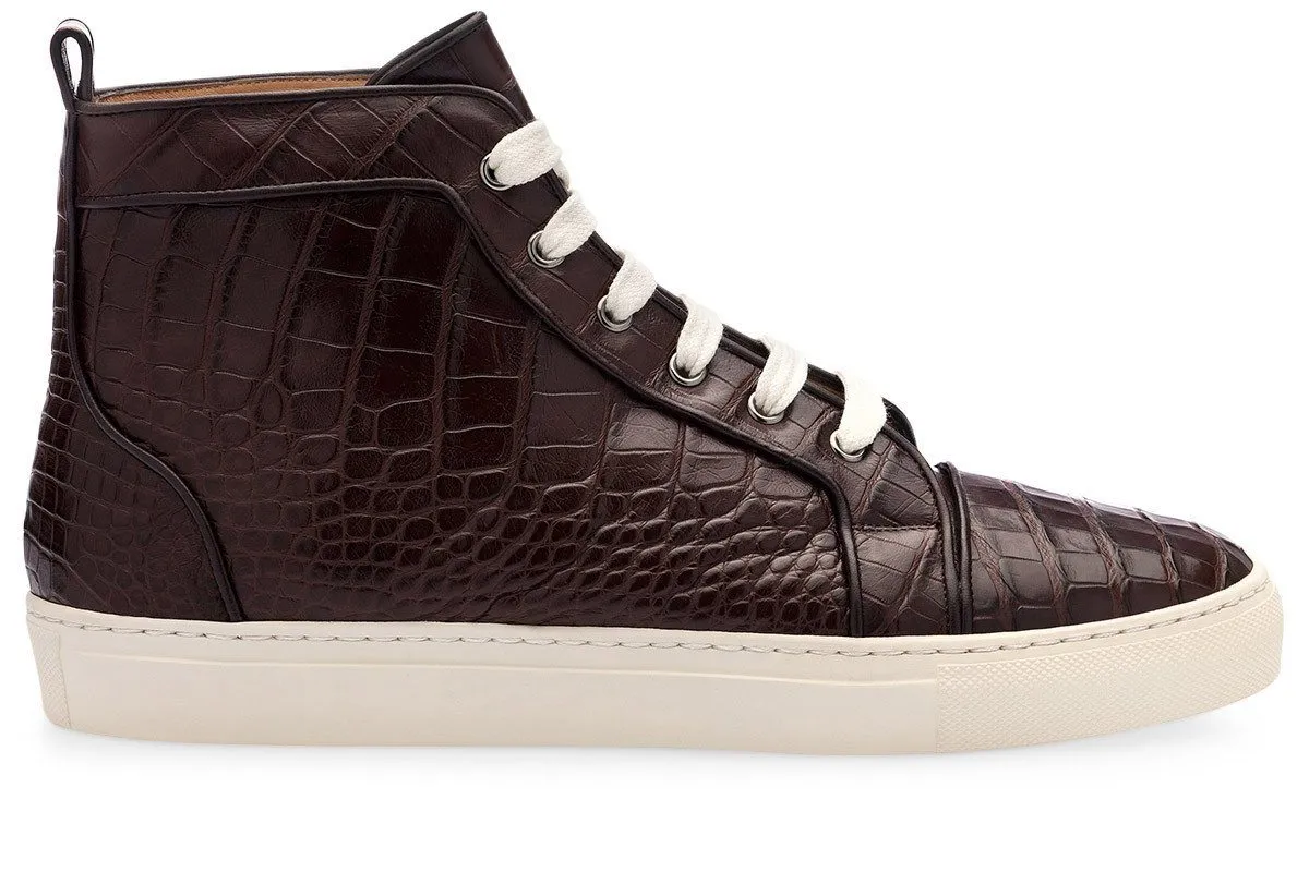 MAXIME CROCODILE COCOA HIGH TOP