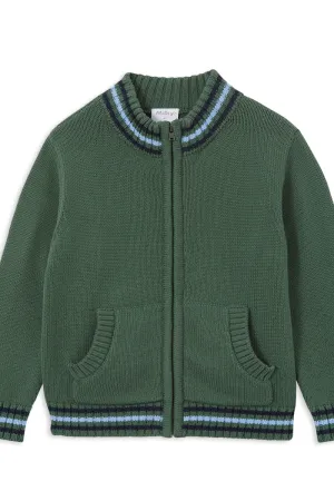 MILKY URBAN GREEN KNIT JACKET