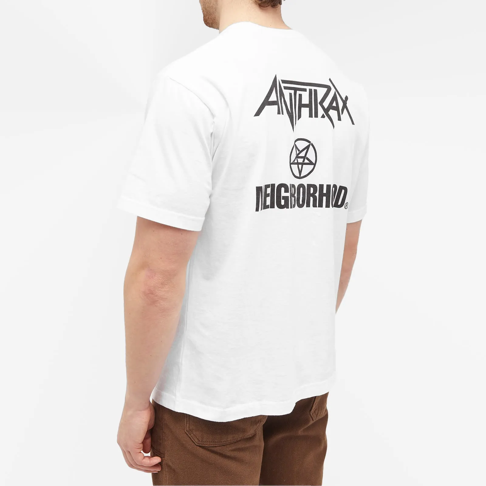 Neighborhood Anthrax No Frills T-shirt, white