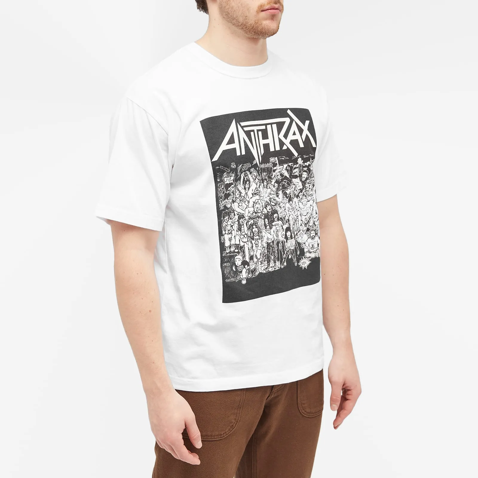 Neighborhood Anthrax No Frills T-shirt, white