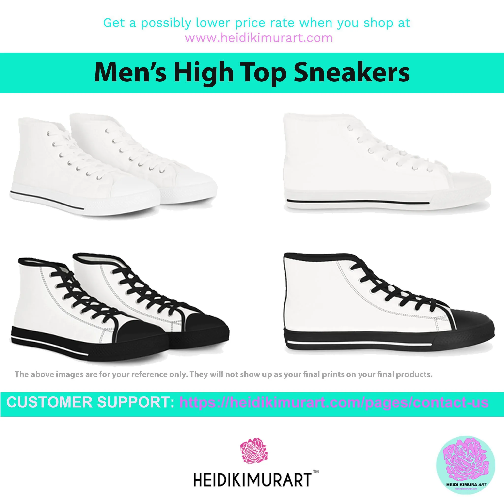 Pink Solid Color Men's Sneakers, Best Pink Canvas High Tops, Modern Minimalist Best Men's High Top Sneakers