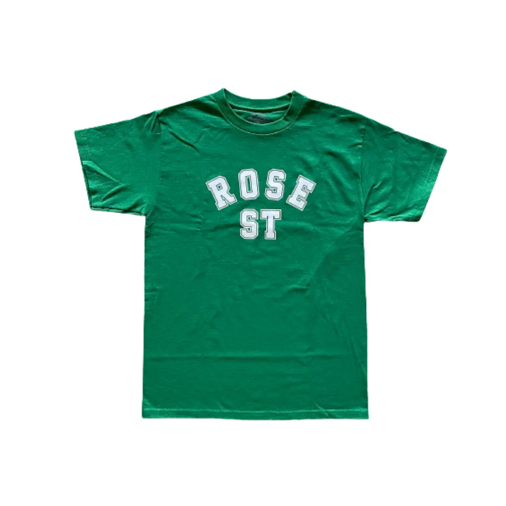 Rose Street Double Arc Logo Tee Kelly Green