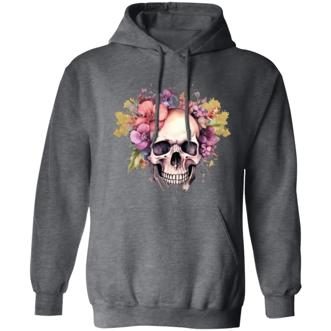 Skull and Roses Z66x Pullover Hoodie 8 oz