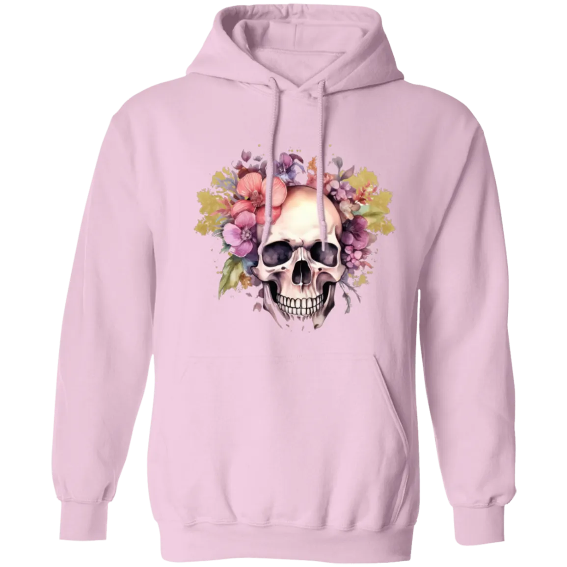 Skull and Roses Z66x Pullover Hoodie 8 oz