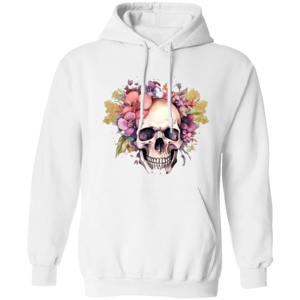 Skull and Roses Z66x Pullover Hoodie 8 oz