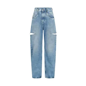 Slash Loose Fit Denim Jeans