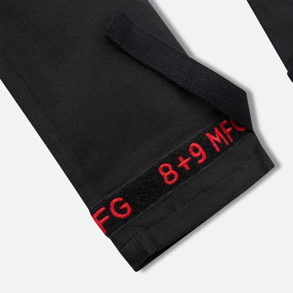 Adjustable Slim-Fit Utility Pants in Bred Color