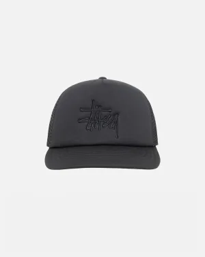 Stüssy Big Basic Trucker Cap: Shadow Black