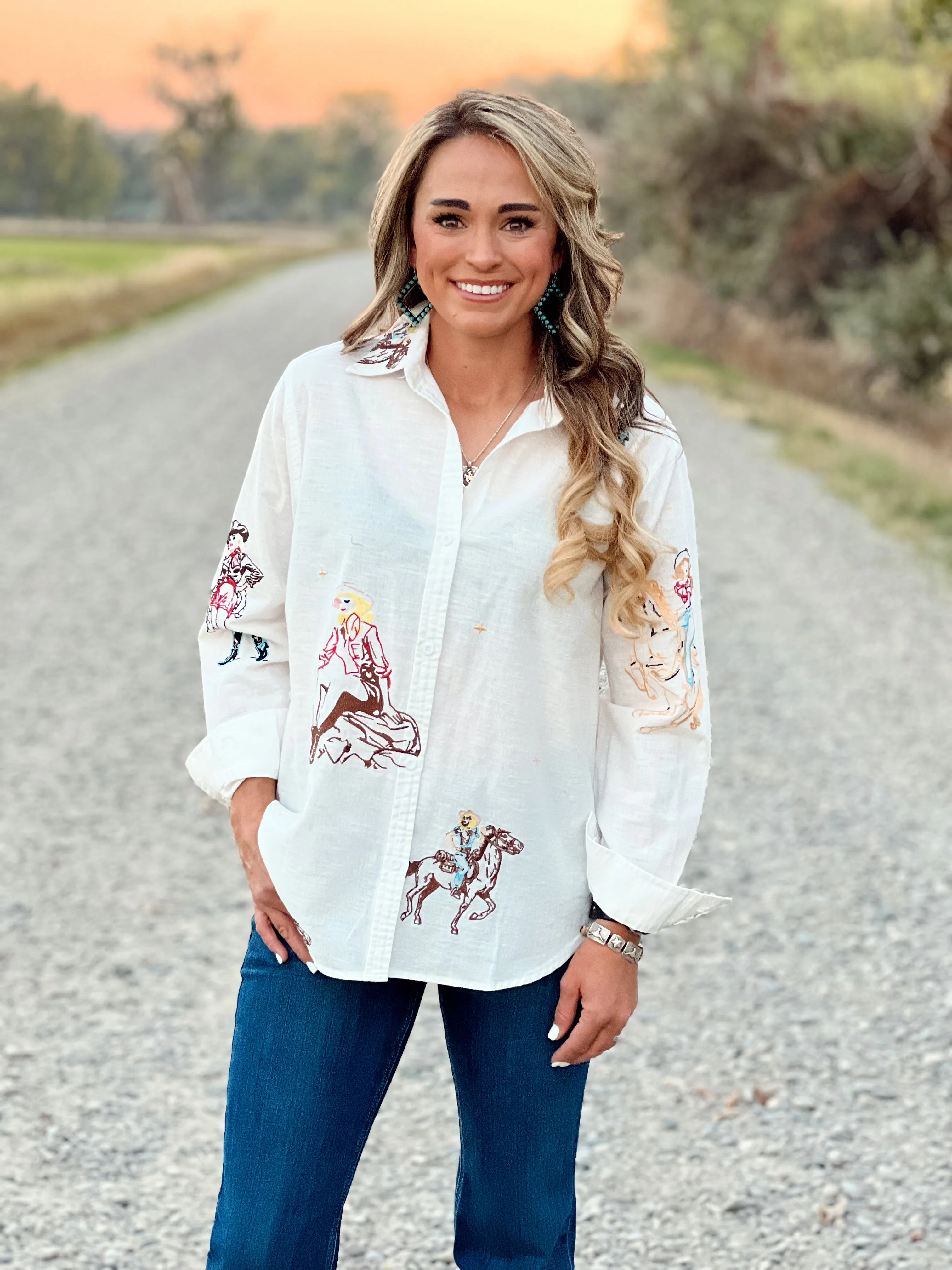 The Vintage Cowgirl Button Up