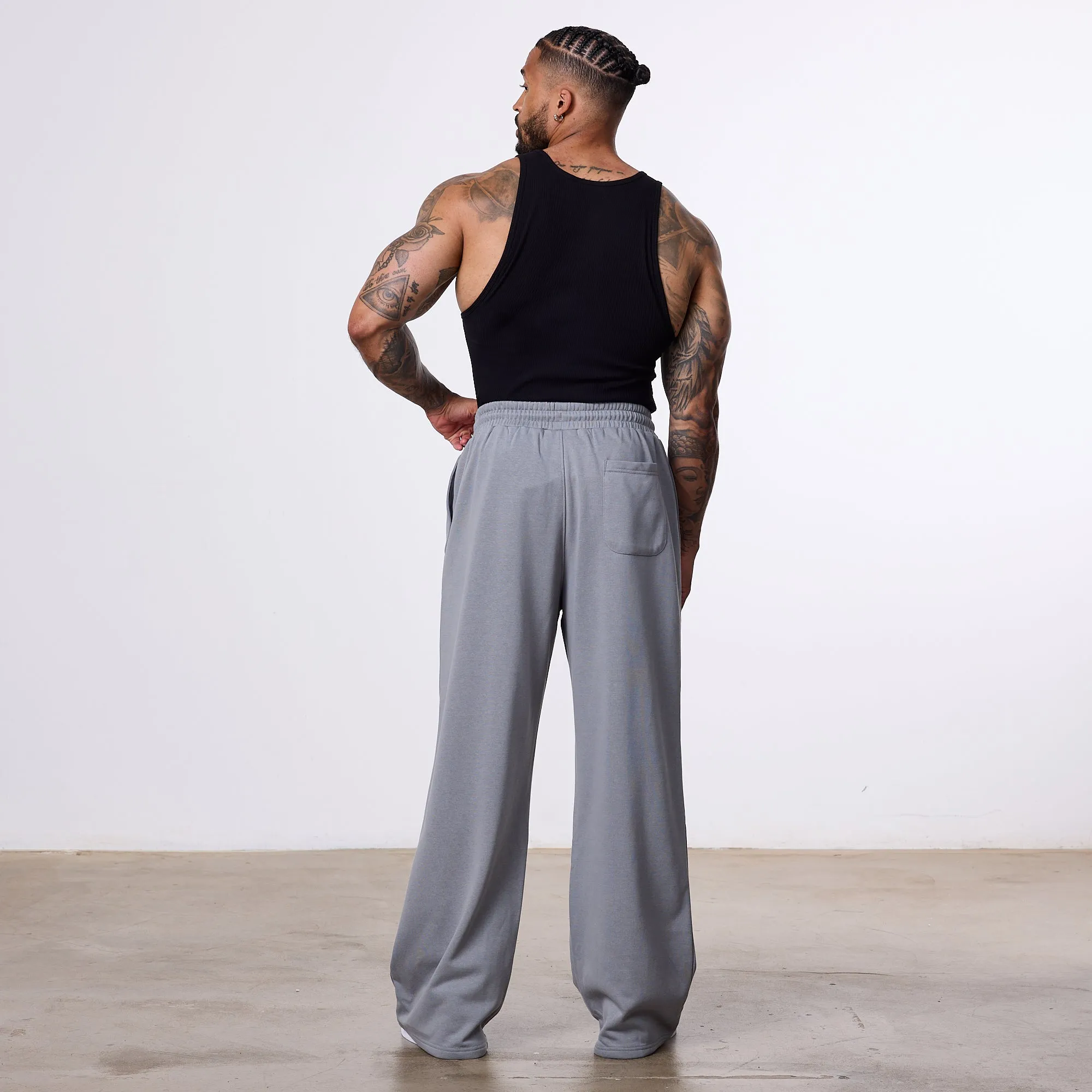 Vanquish Essential Steel Grey Straight Leg Sweatpants